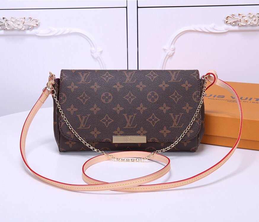 lv m40718老花系列变色黄皮包包的细节图