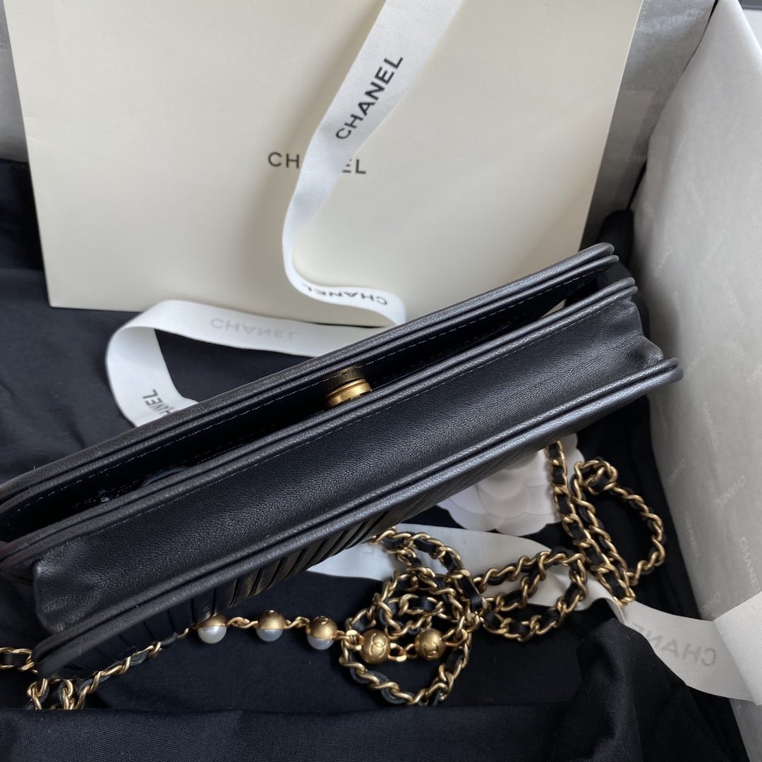 黑色经典女士链条包 YSL百搭款女士包包 广州潮流女包批发市场 - 七七奢侈品